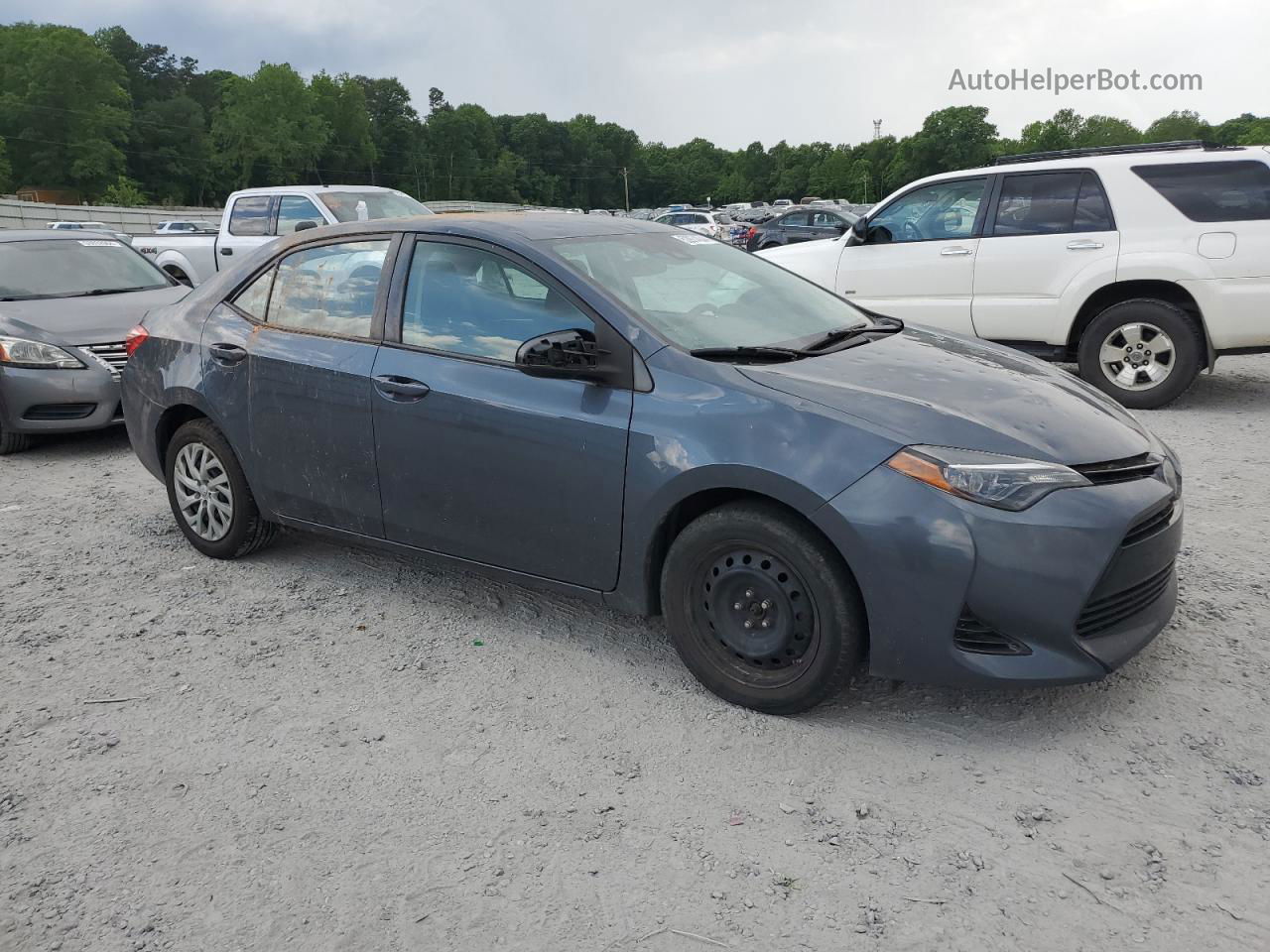 2017 Toyota Corolla L Gray vin: 2T1BURHE7HC897787