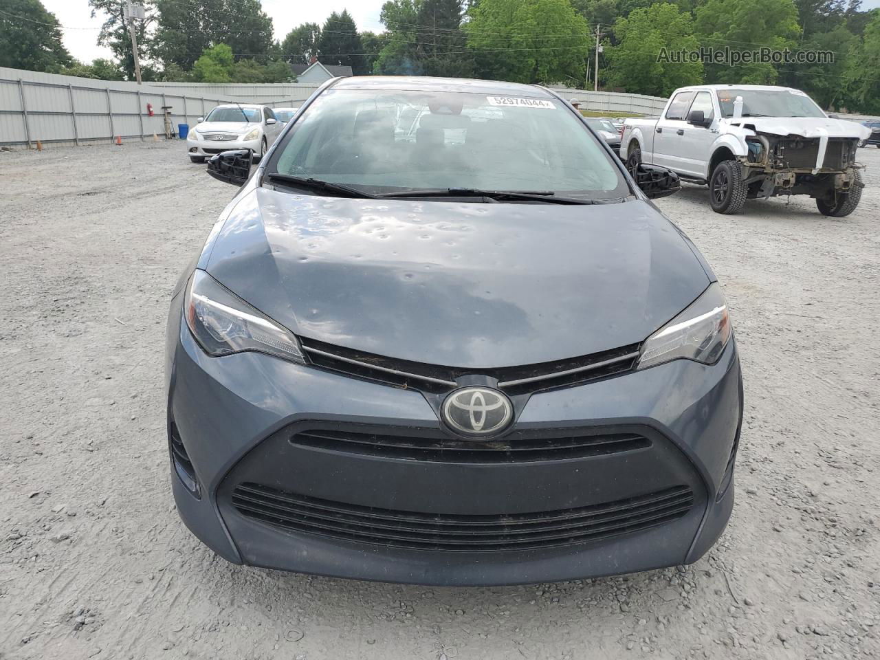 2017 Toyota Corolla L Gray vin: 2T1BURHE7HC897787