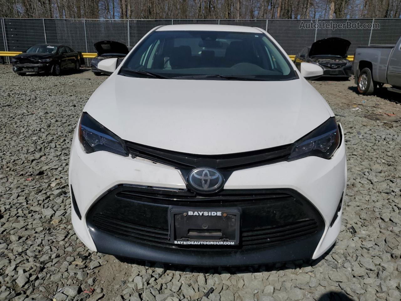 2017 Toyota Corolla L White vin: 2T1BURHE7HC908349