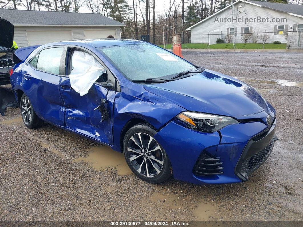 2017 Toyota Corolla Se Blue vin: 2T1BURHE7HC912935