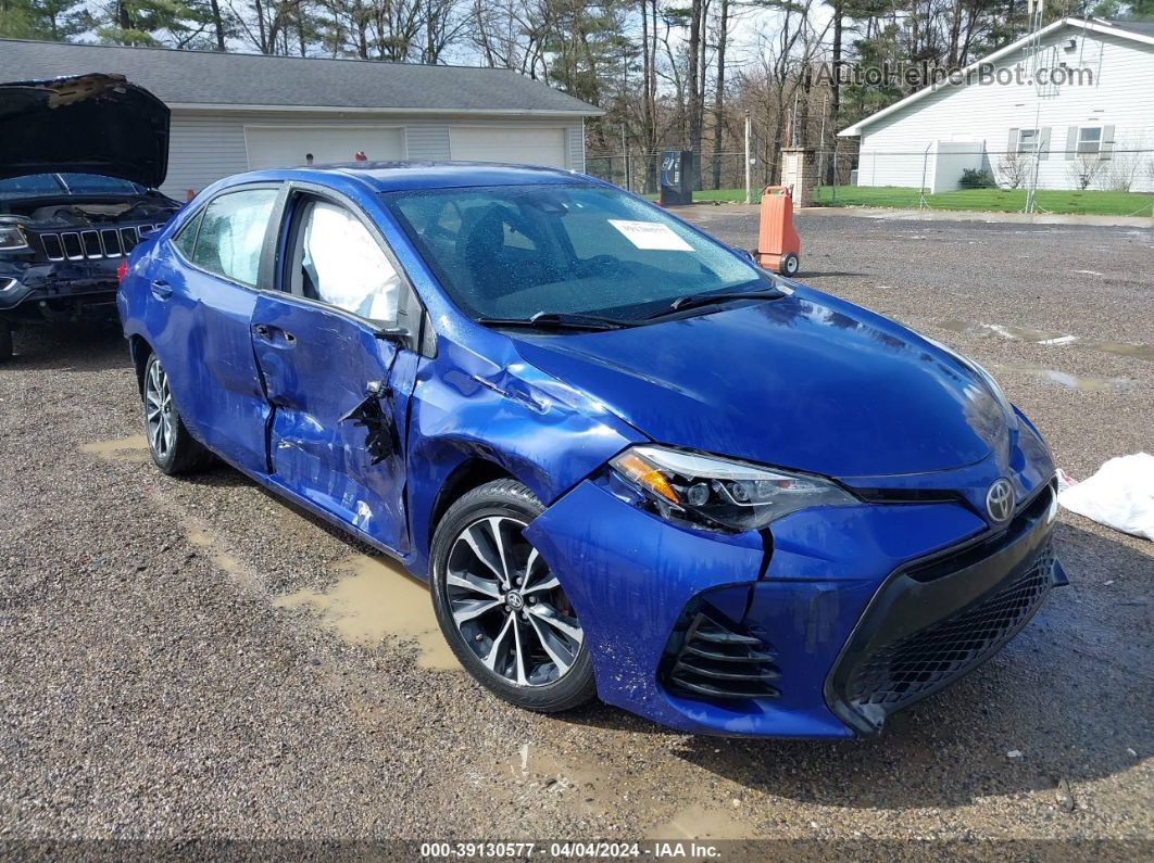 2017 Toyota Corolla Se Blue vin: 2T1BURHE7HC912935