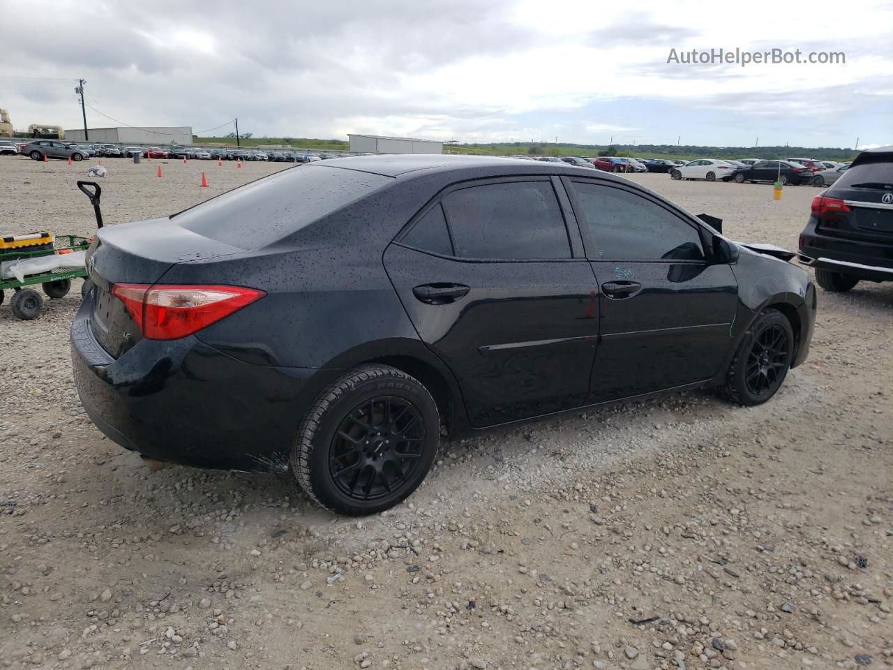 2017 Toyota Corolla L Черный vin: 2T1BURHE7HC919092