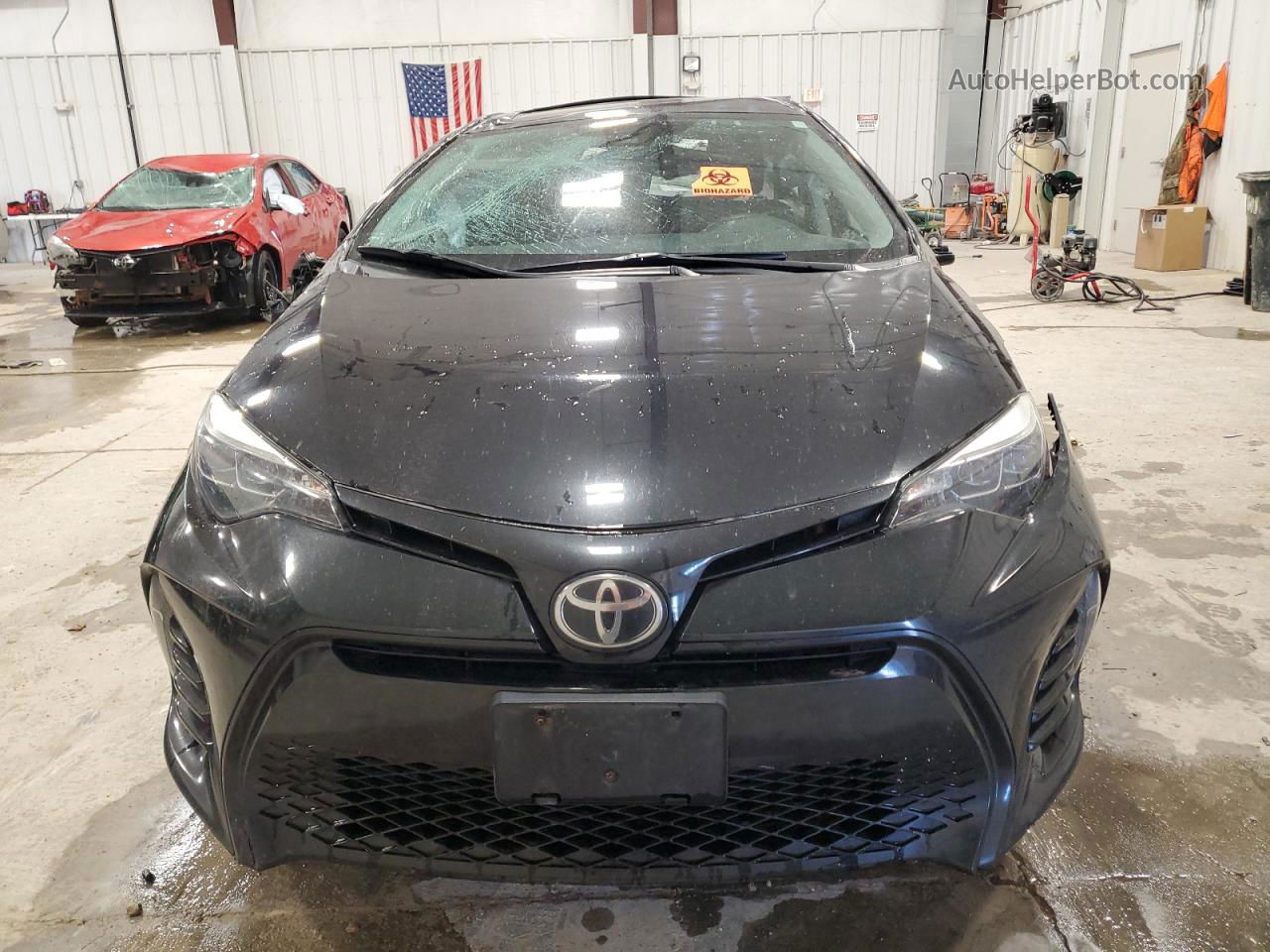 2017 Toyota Corolla L Черный vin: 2T1BURHE7HC921960