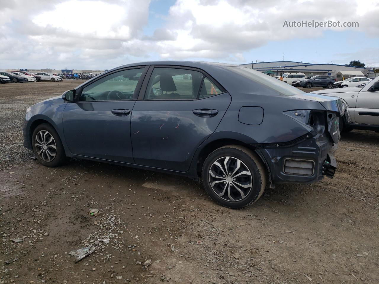 2017 Toyota Corolla L Синий vin: 2T1BURHE7HC924518