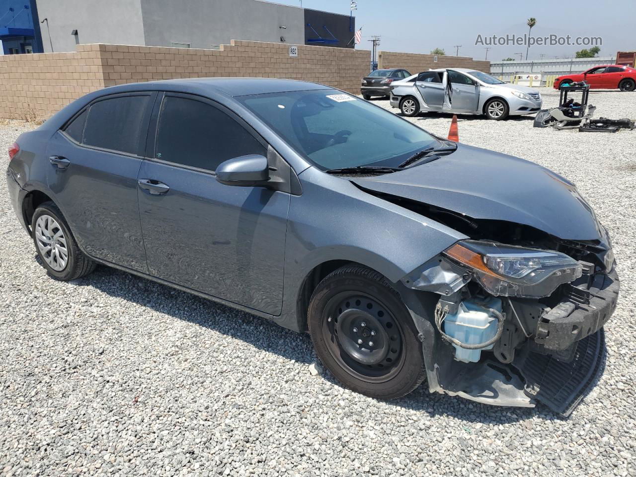 2017 Toyota Corolla L Gray vin: 2T1BURHE7HC936734