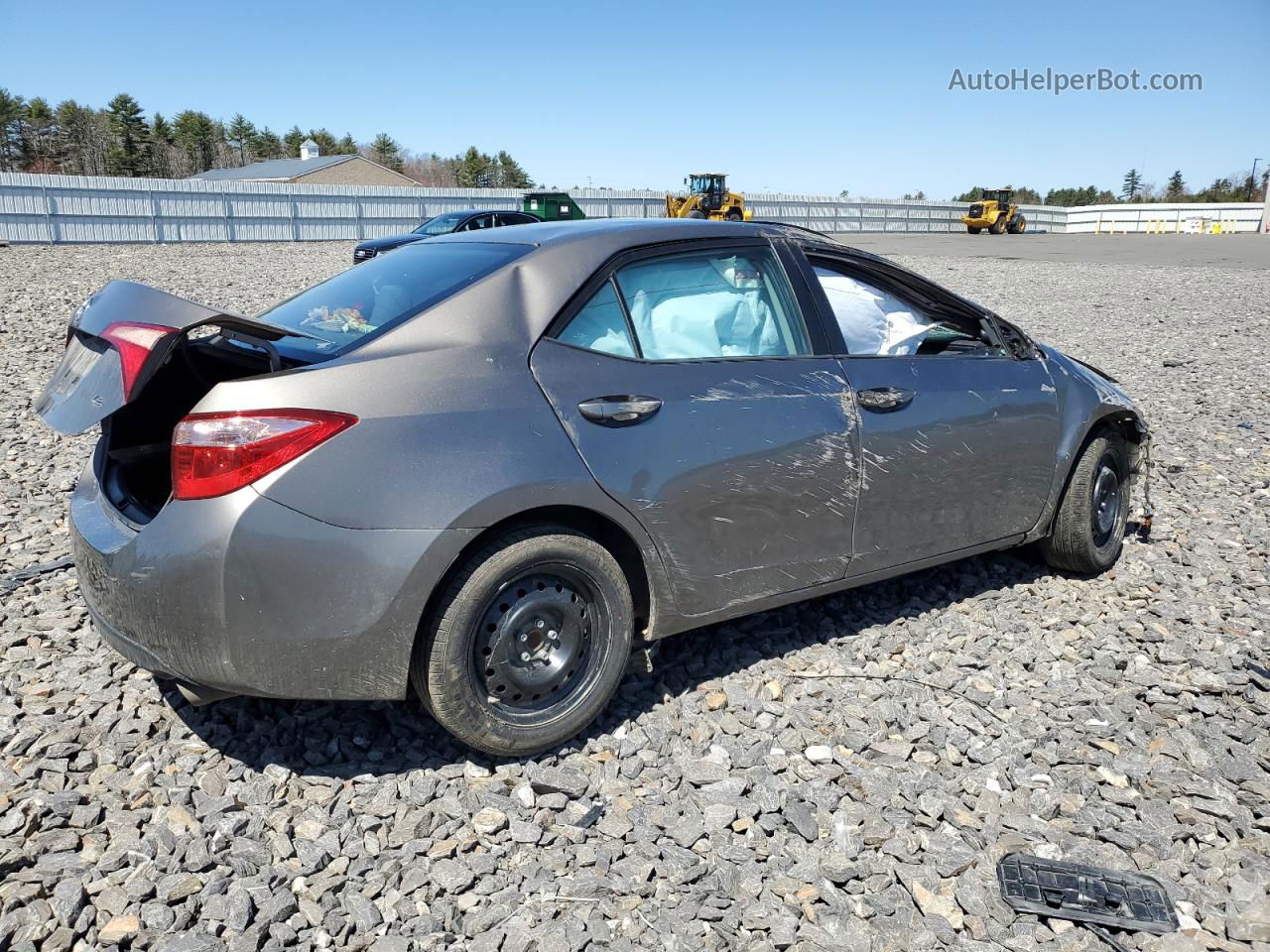 2019 Toyota Corolla L Gray vin: 2T1BURHE7KC125586