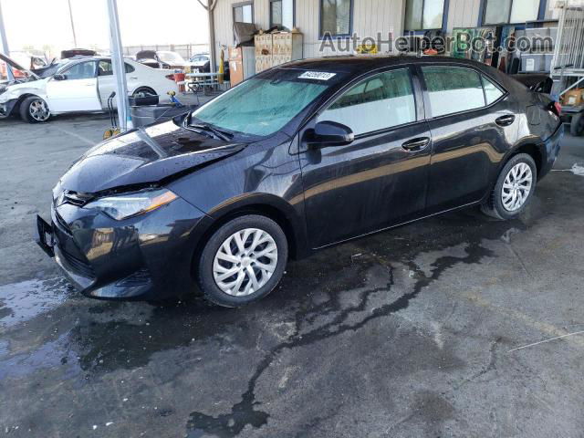 2019 Toyota Corolla L Black vin: 2T1BURHE7KC134854