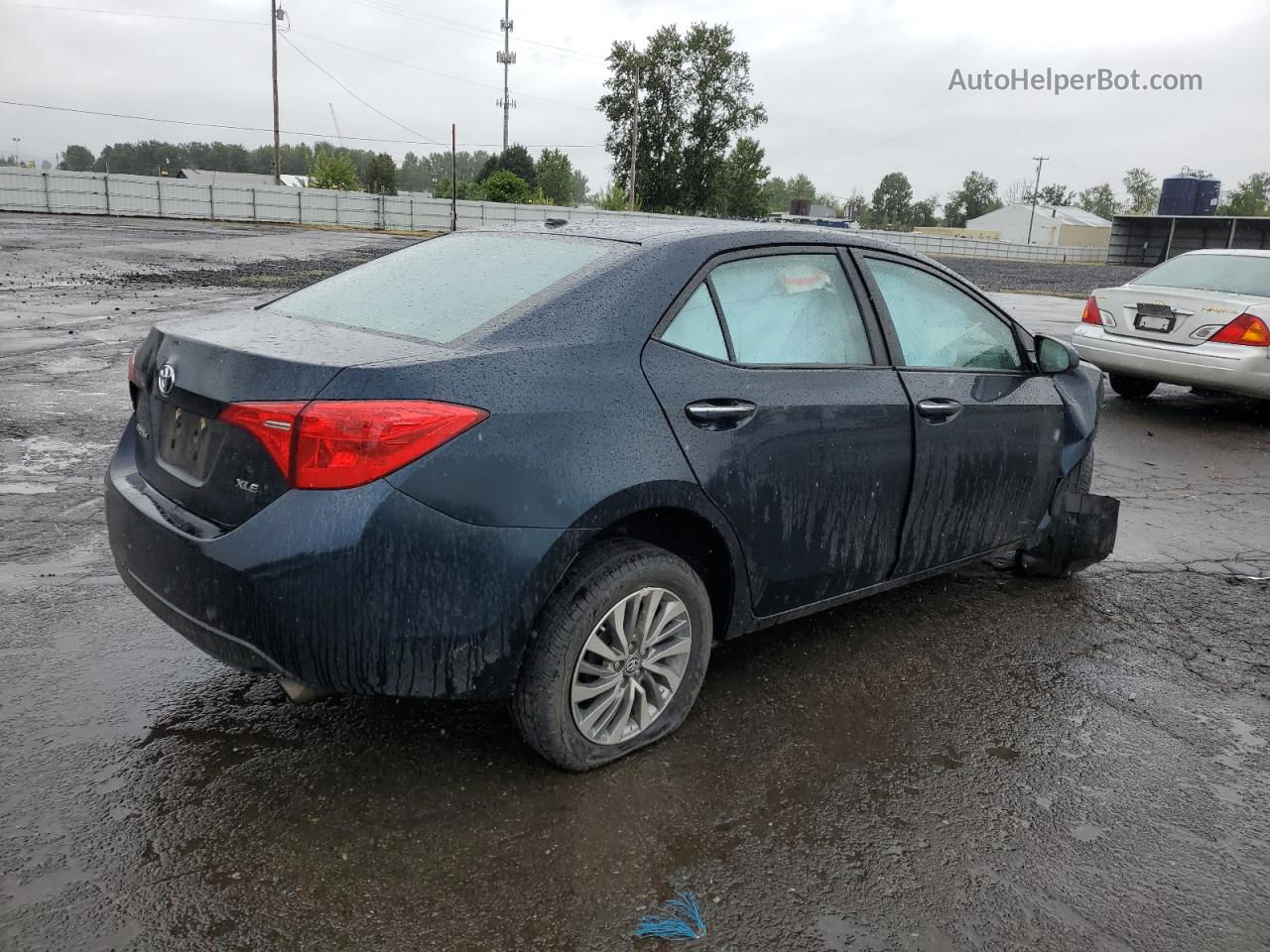 2019 Toyota Corolla L Blue vin: 2T1BURHE7KC140864