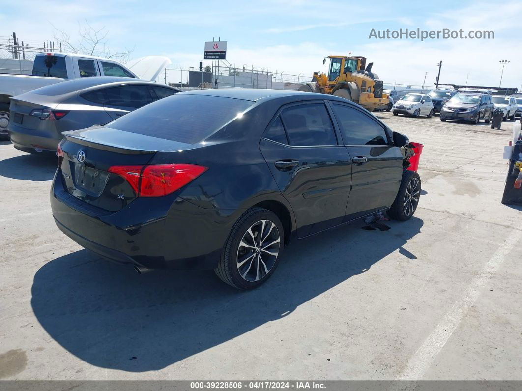 2019 Toyota Corolla Se Black vin: 2T1BURHE7KC153906