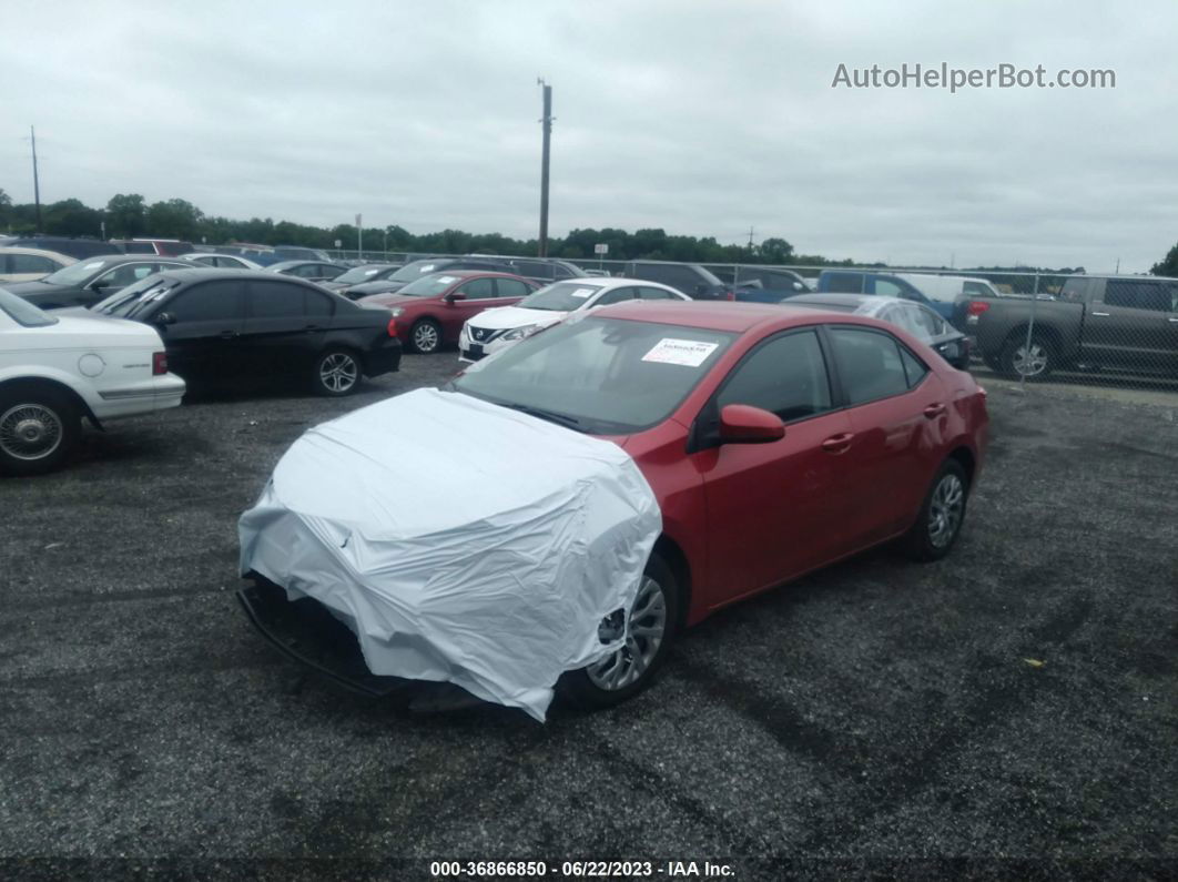 2019 Toyota Corolla L/le/se/xle/xse Red vin: 2T1BURHE7KC168681