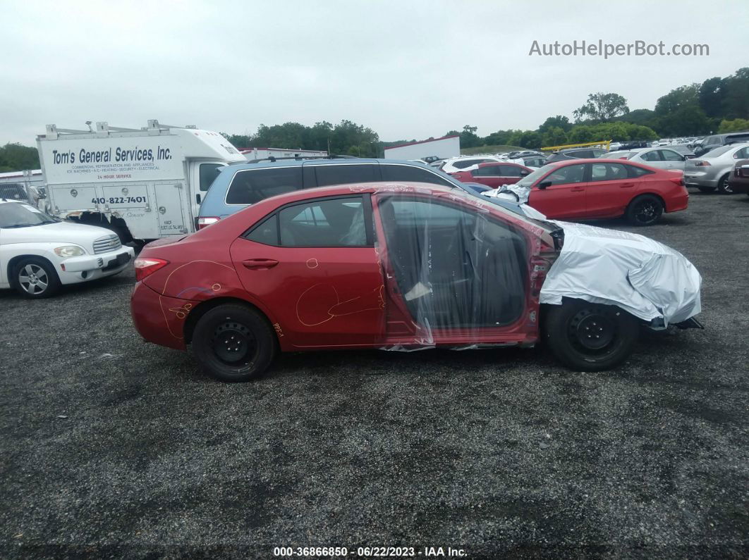 2019 Toyota Corolla L/le/se/xle/xse Red vin: 2T1BURHE7KC168681