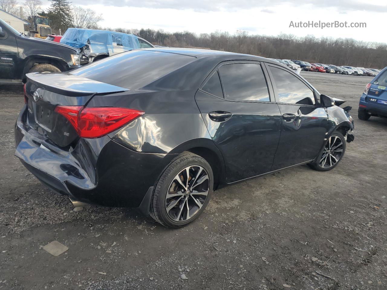 2019 Toyota Corolla L Black vin: 2T1BURHE7KC174092