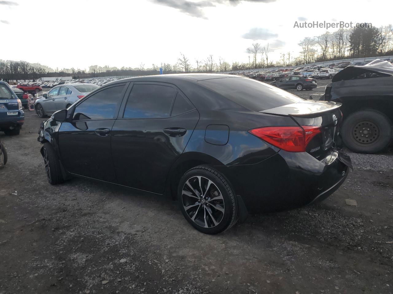 2019 Toyota Corolla L Black vin: 2T1BURHE7KC174092