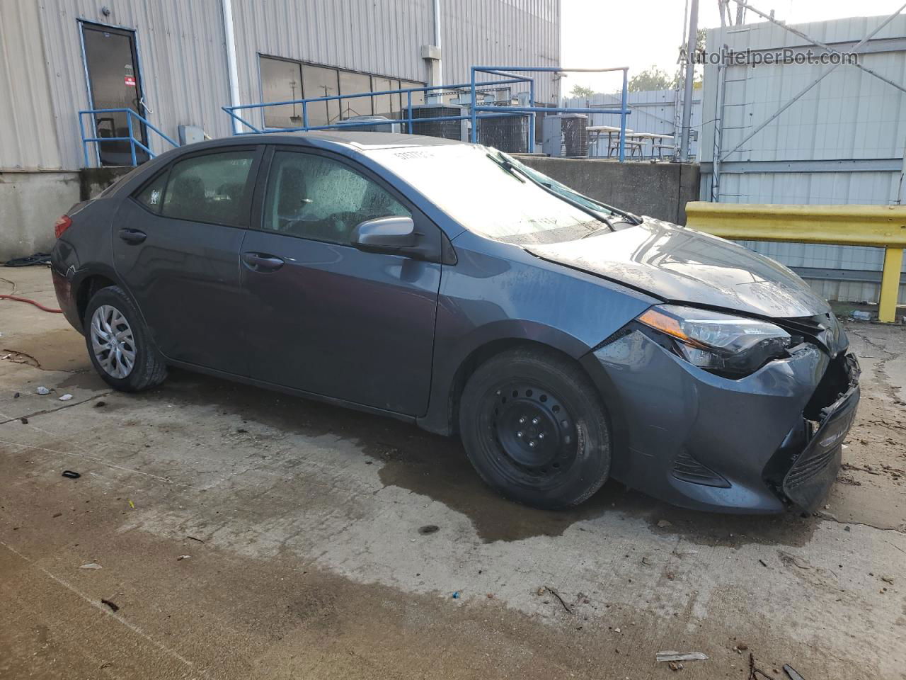 2019 Toyota Corolla L Gray vin: 2T1BURHE7KC178076