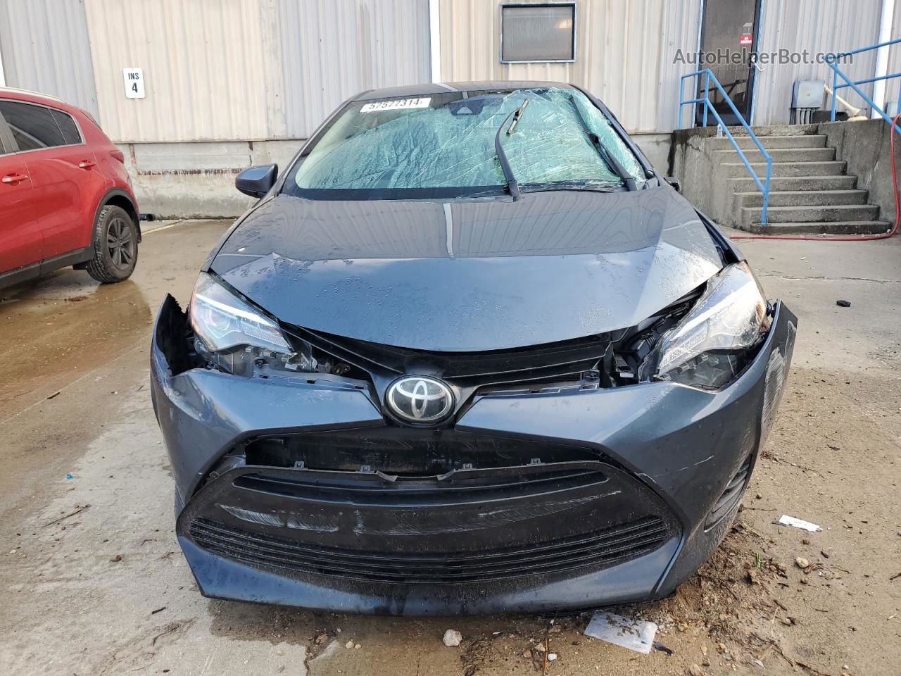 2019 Toyota Corolla L Gray vin: 2T1BURHE7KC178076