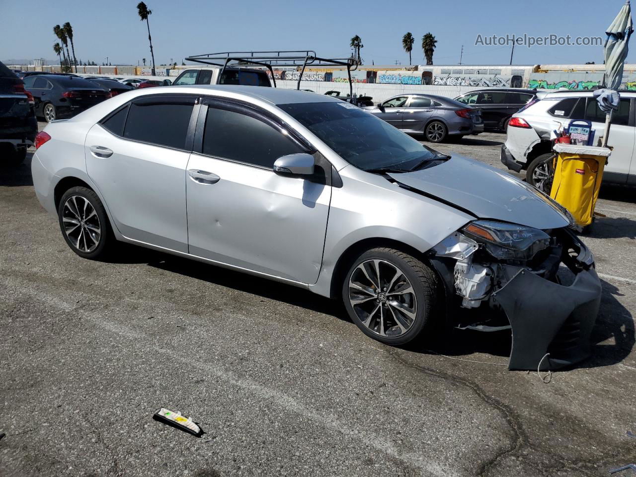 2019 Toyota Corolla L Silver vin: 2T1BURHE7KC184881