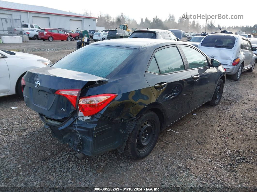 2019 Toyota Corolla Le Blue vin: 2T1BURHE7KC189613