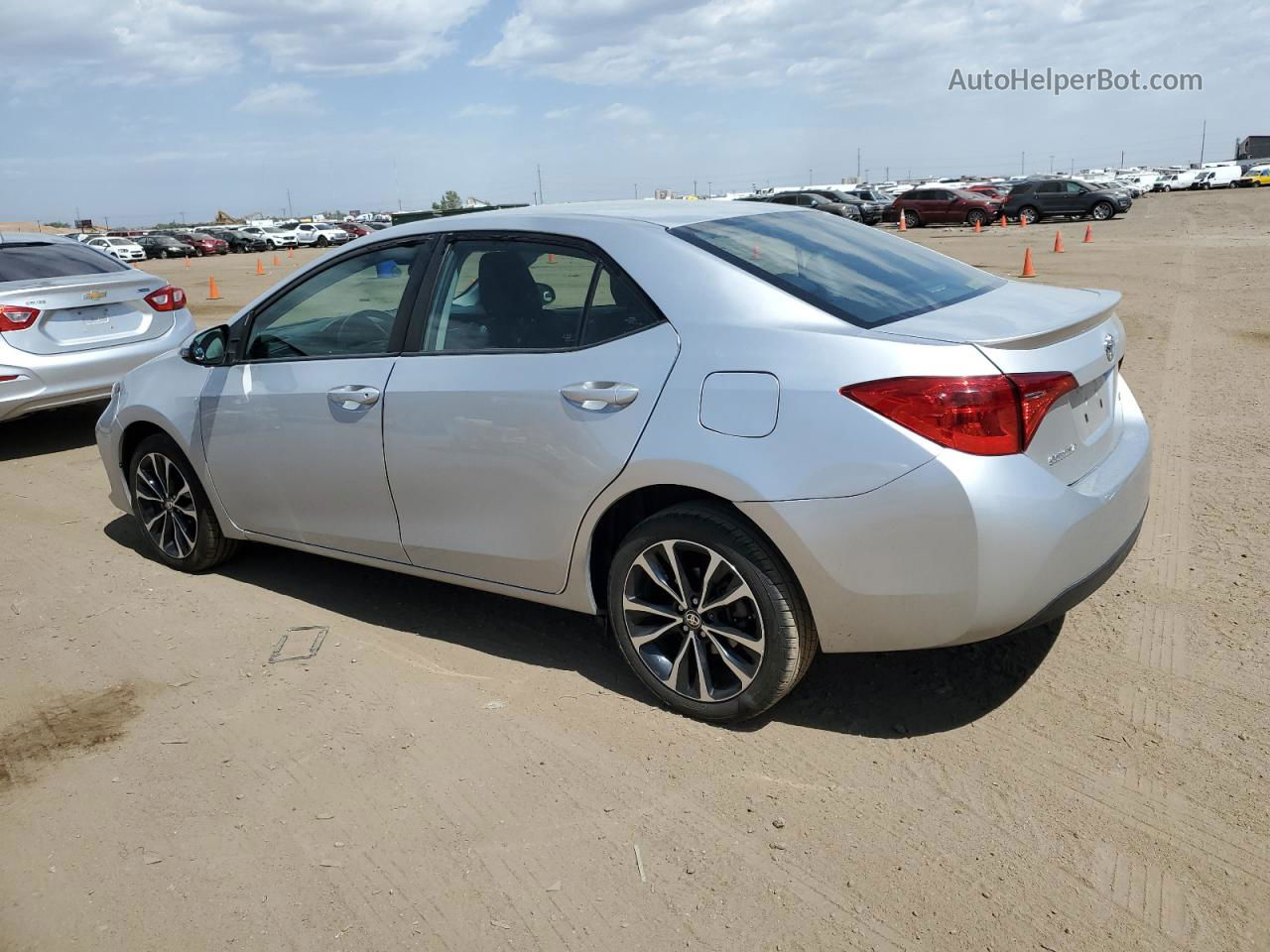 2019 Toyota Corolla L Silver vin: 2T1BURHE7KC190938