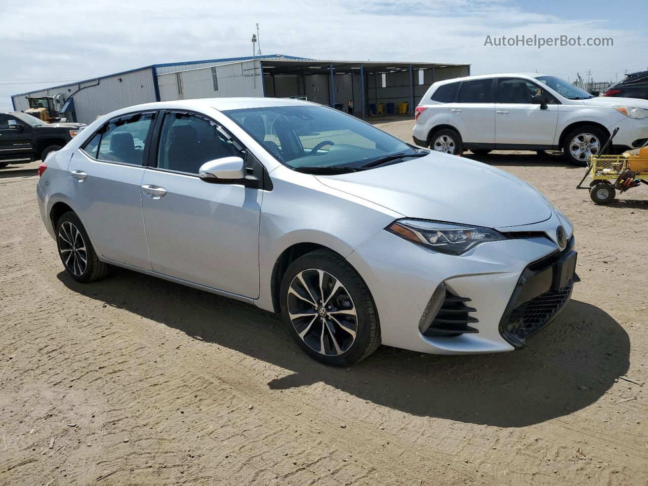 2019 Toyota Corolla L Silver vin: 2T1BURHE7KC190938