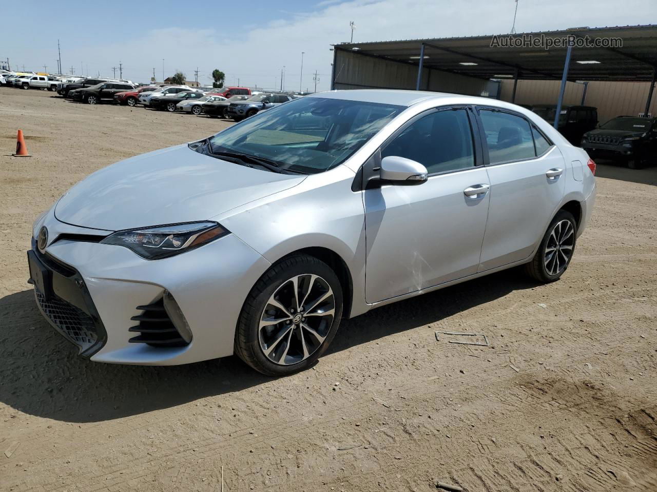 2019 Toyota Corolla L Серебряный vin: 2T1BURHE7KC190938