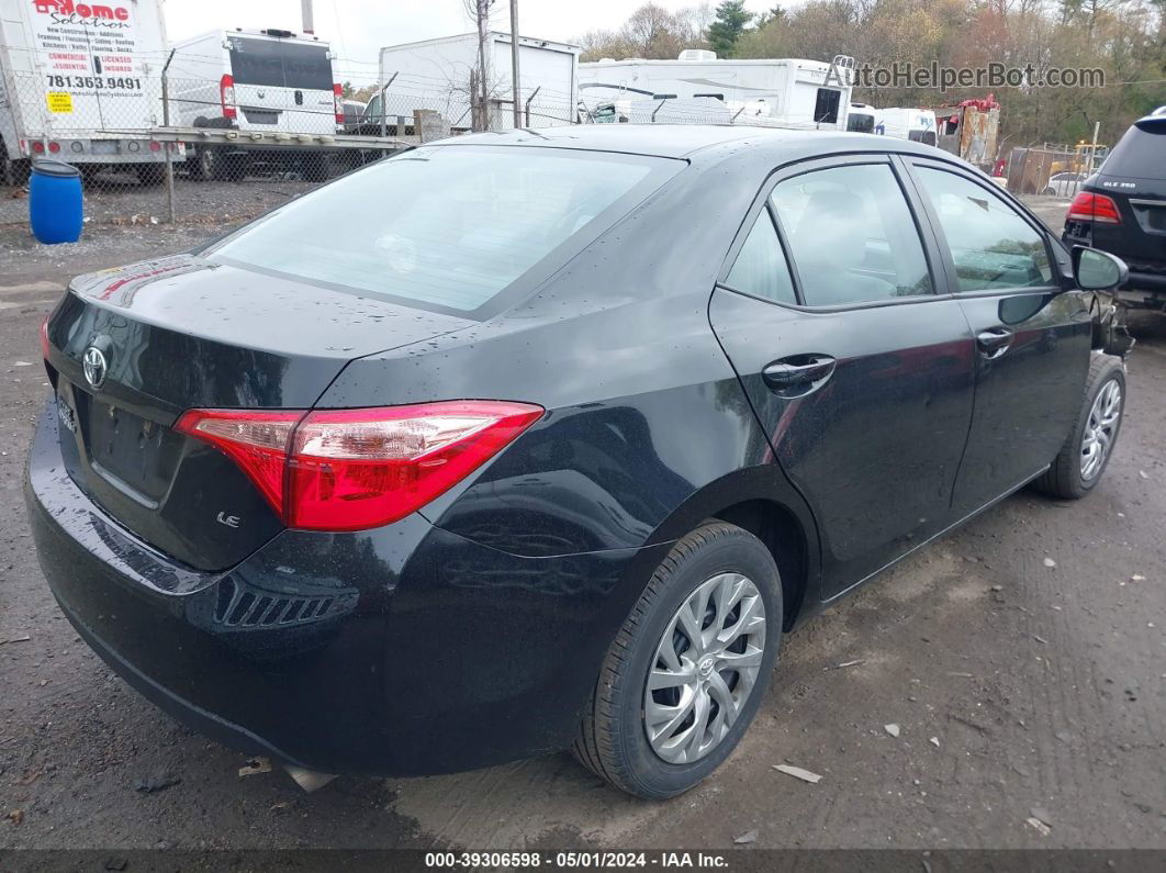 2019 Toyota Corolla Le Black vin: 2T1BURHE7KC197419