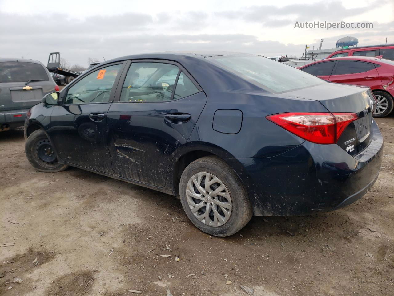 2019 Toyota Corolla L Blue vin: 2T1BURHE7KC197677