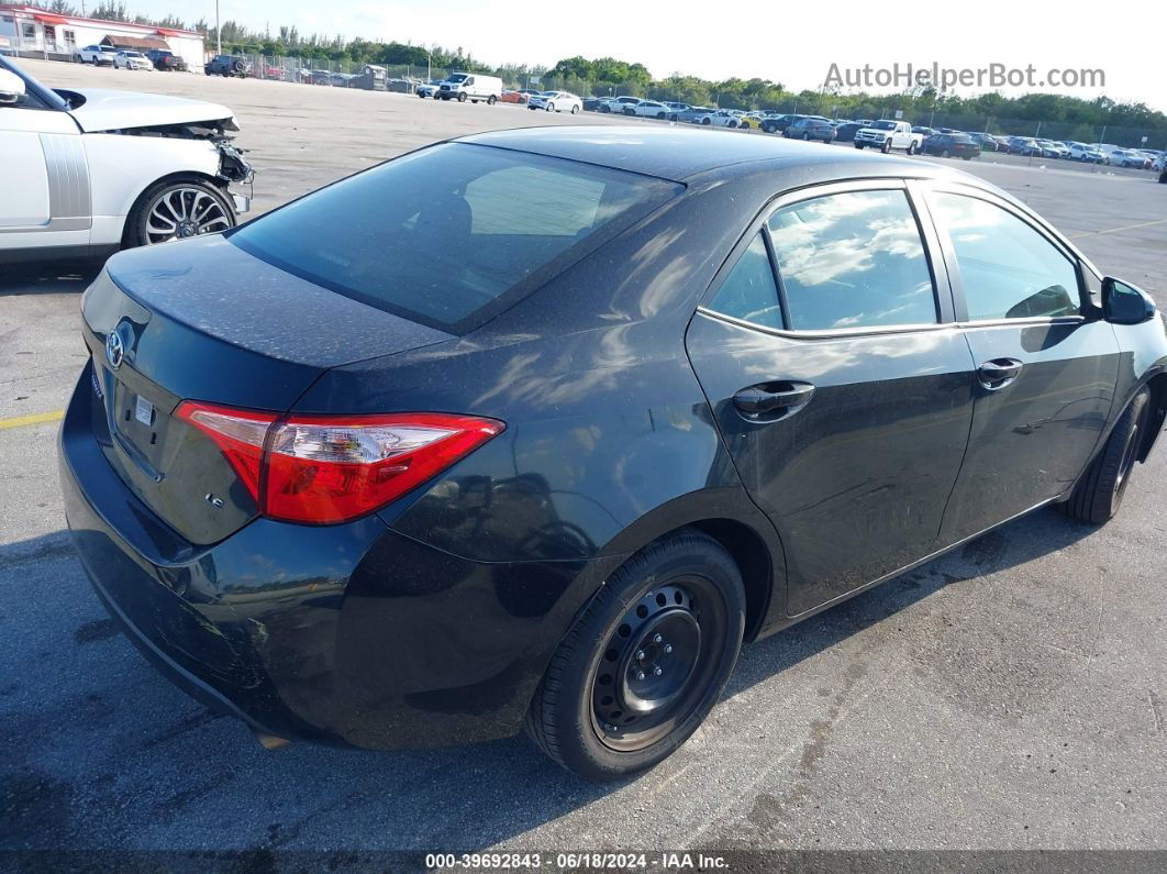 2019 Toyota Corolla Le Black vin: 2T1BURHE7KC199820