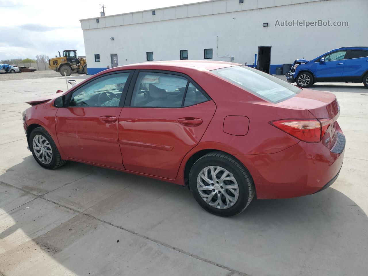 2019 Toyota Corolla L Red vin: 2T1BURHE7KC202229