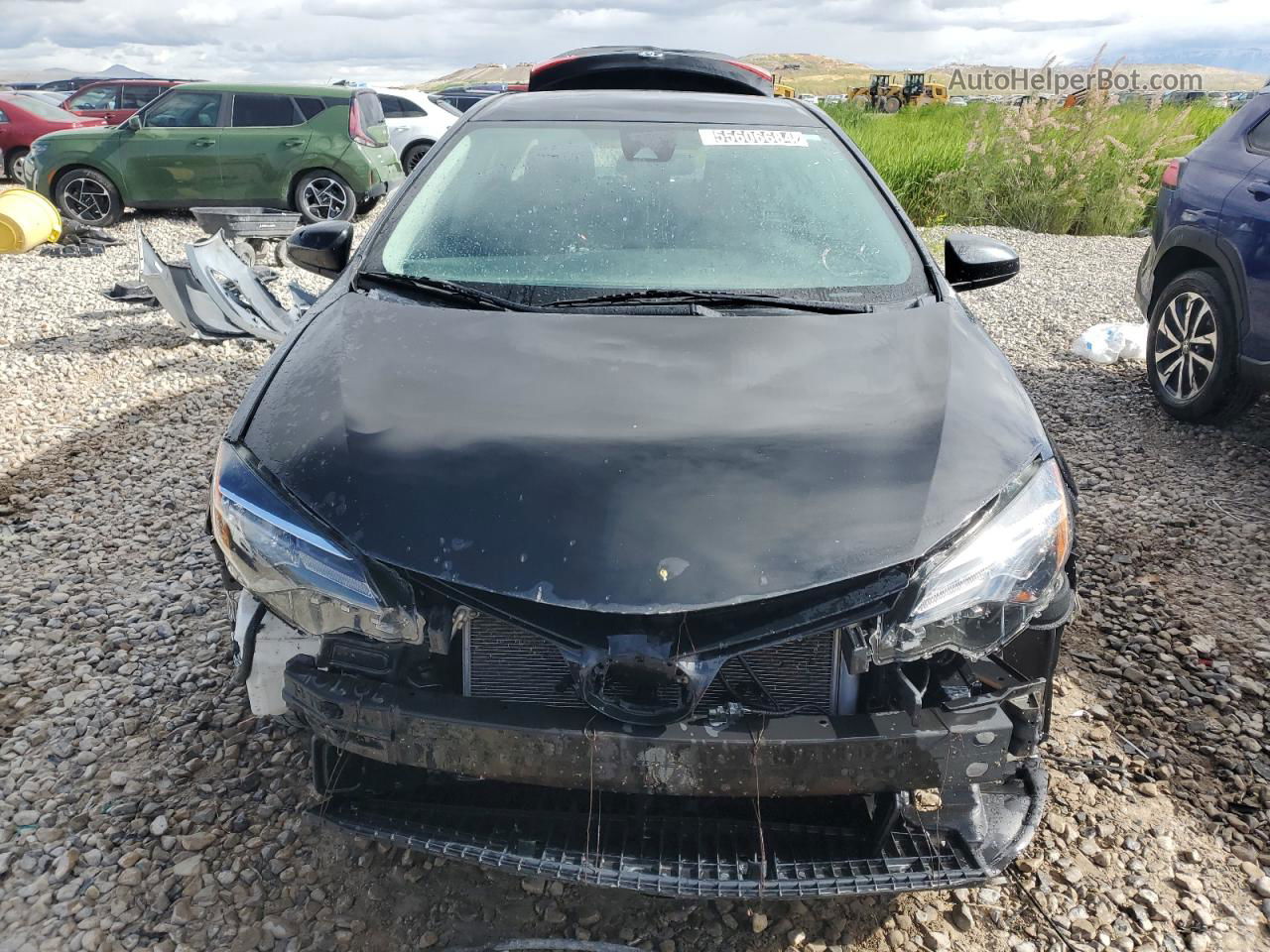 2019 Toyota Corolla L Black vin: 2T1BURHE7KC211805