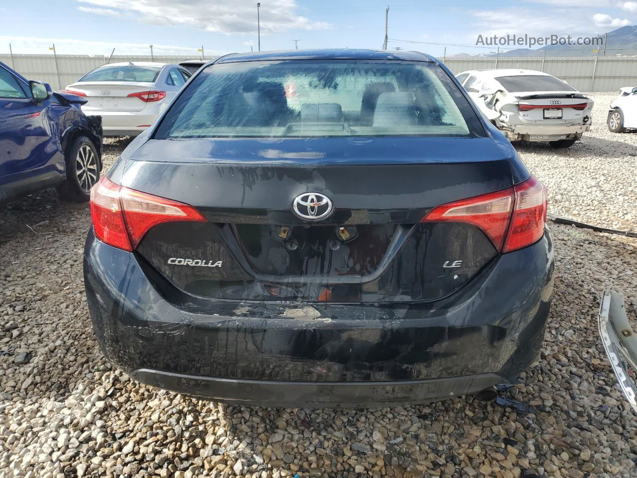 2019 Toyota Corolla L Black vin: 2T1BURHE7KC211805