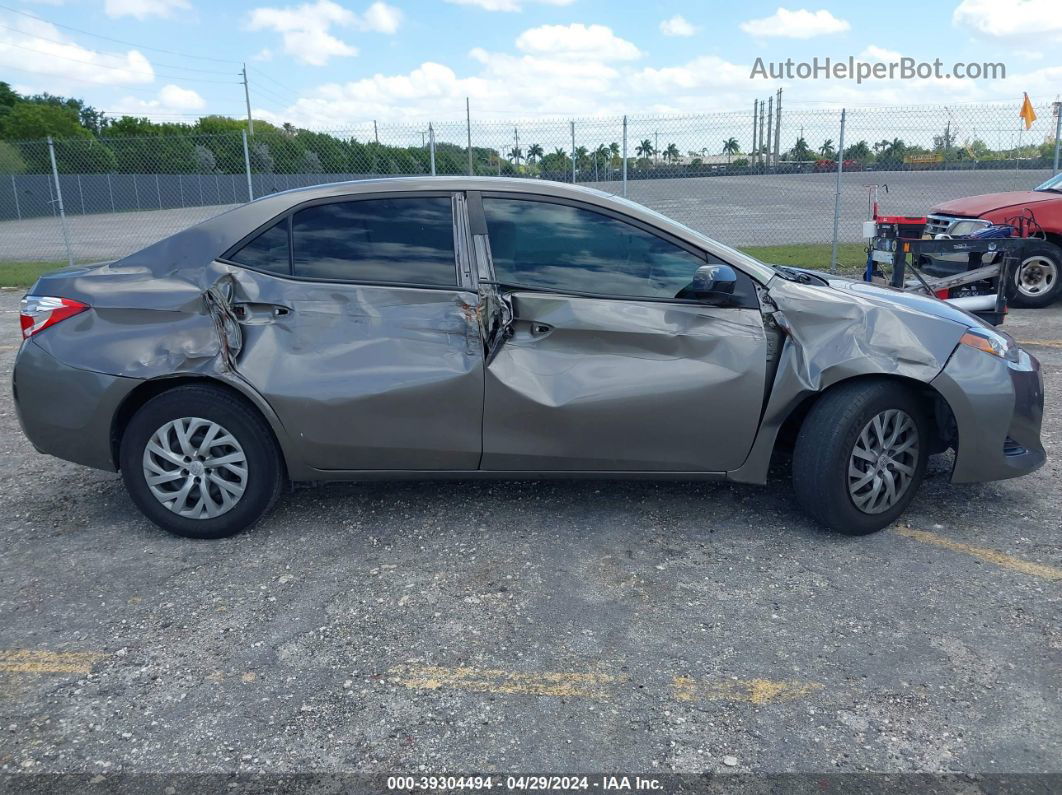 2019 Toyota Corolla Le Gray vin: 2T1BURHE7KC212775