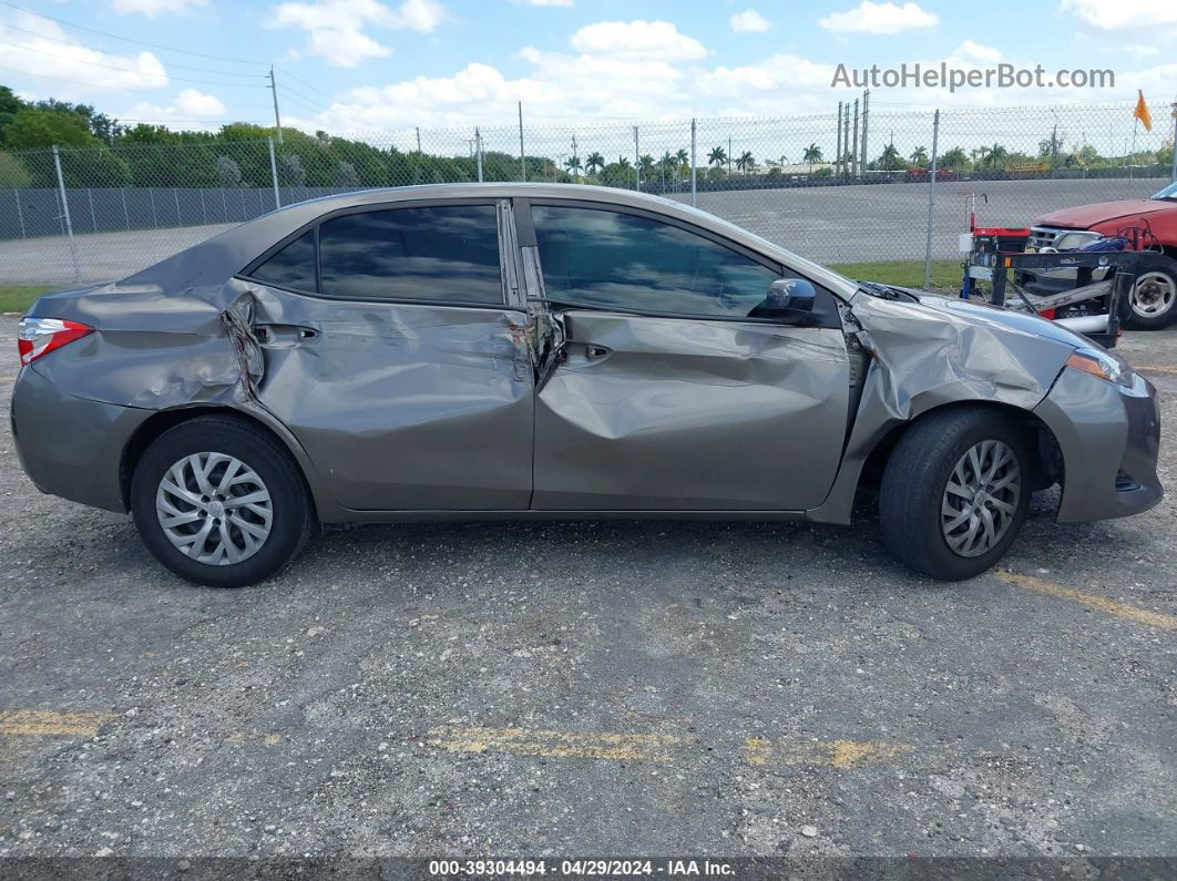 2019 Toyota Corolla Le Gray vin: 2T1BURHE7KC212775