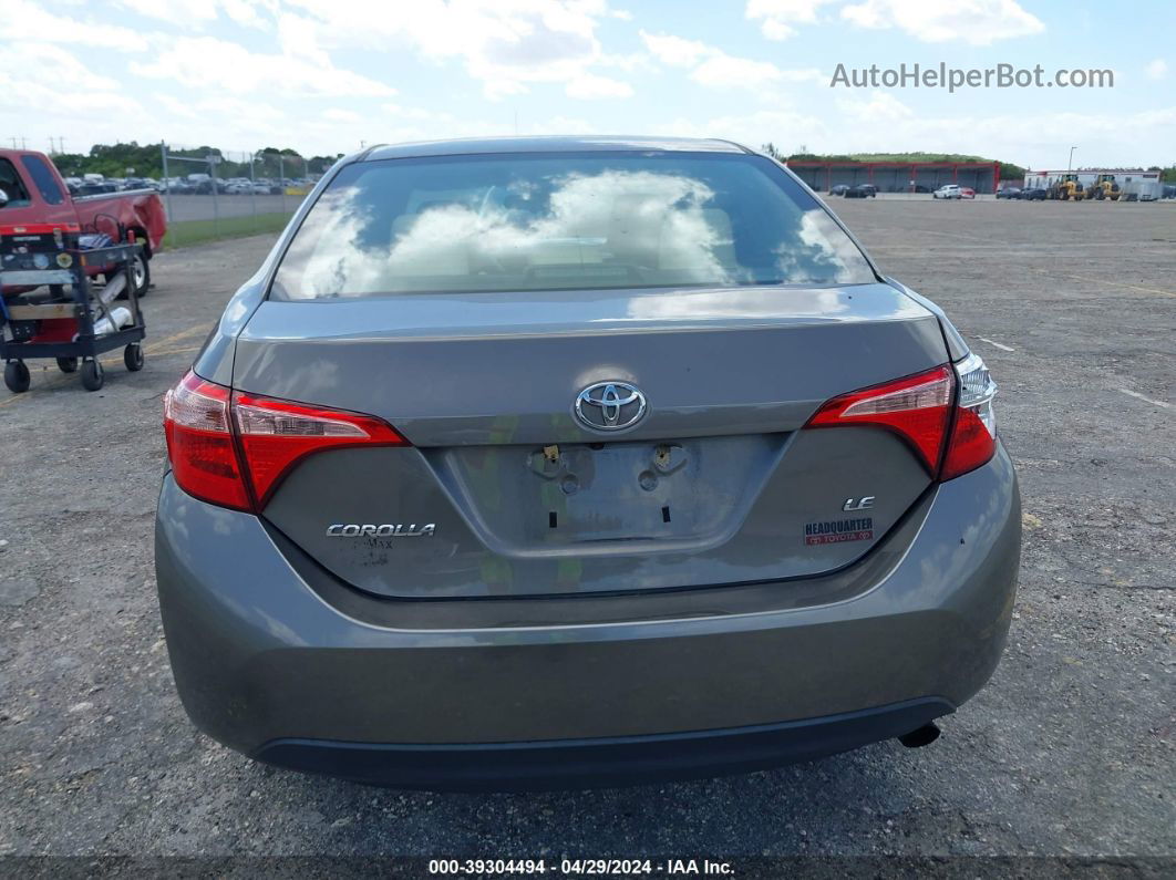 2019 Toyota Corolla Le Gray vin: 2T1BURHE7KC212775