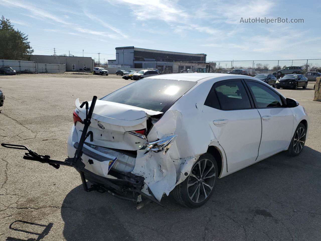 2019 Toyota Corolla L White vin: 2T1BURHE7KC220164