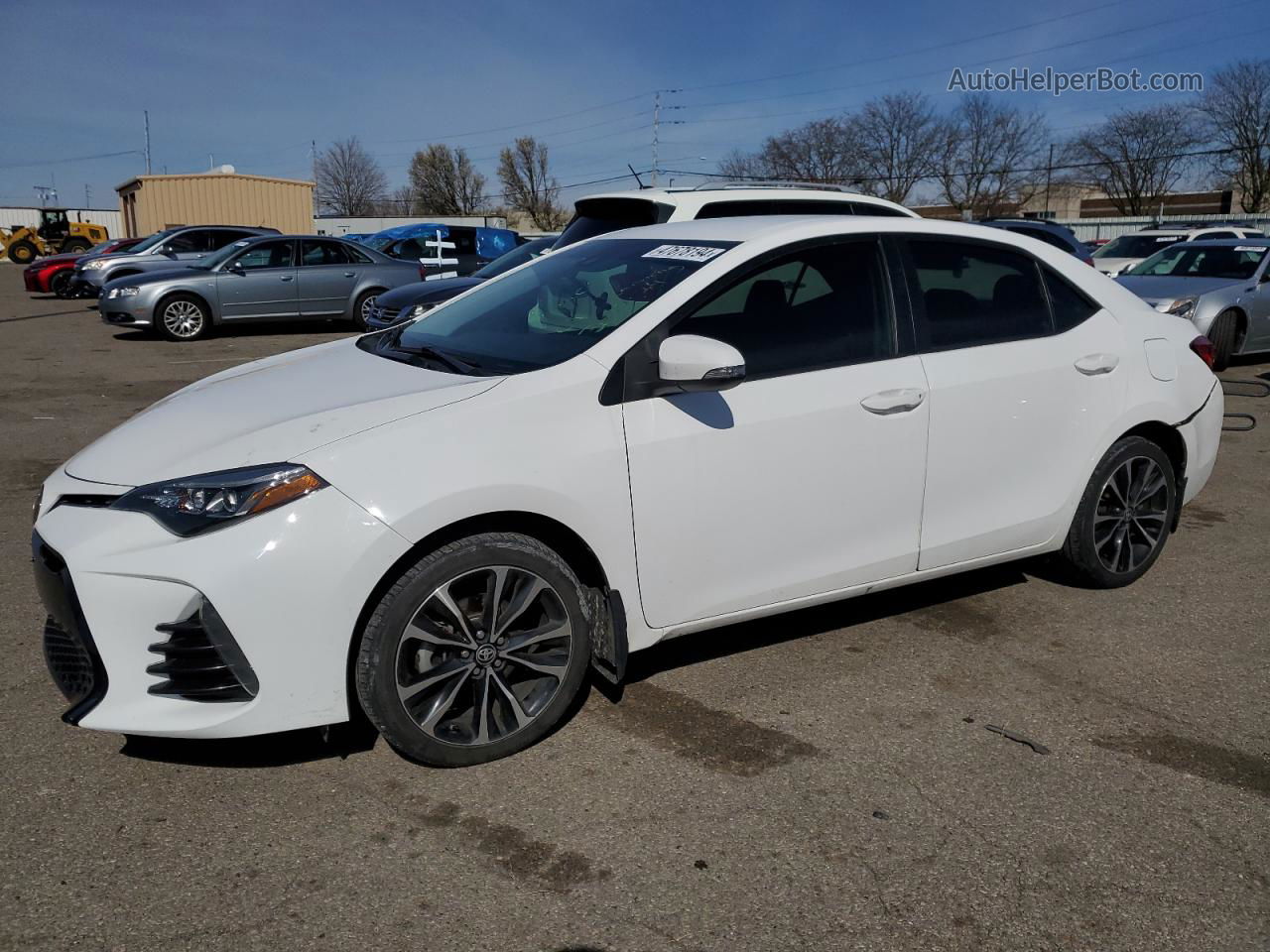 2019 Toyota Corolla L White vin: 2T1BURHE7KC220164