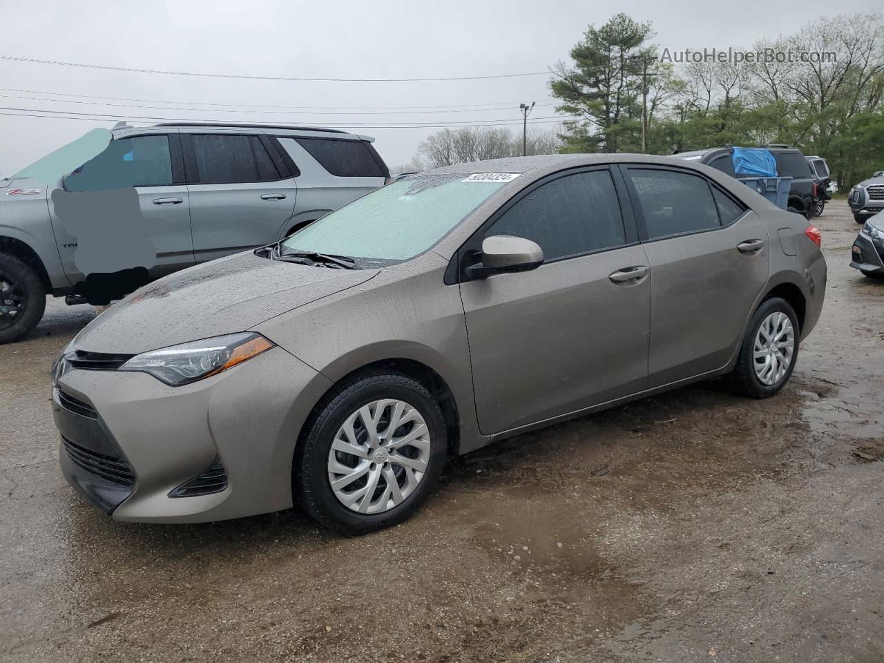 2019 Toyota Corolla L Tan vin: 2T1BURHE7KC228815