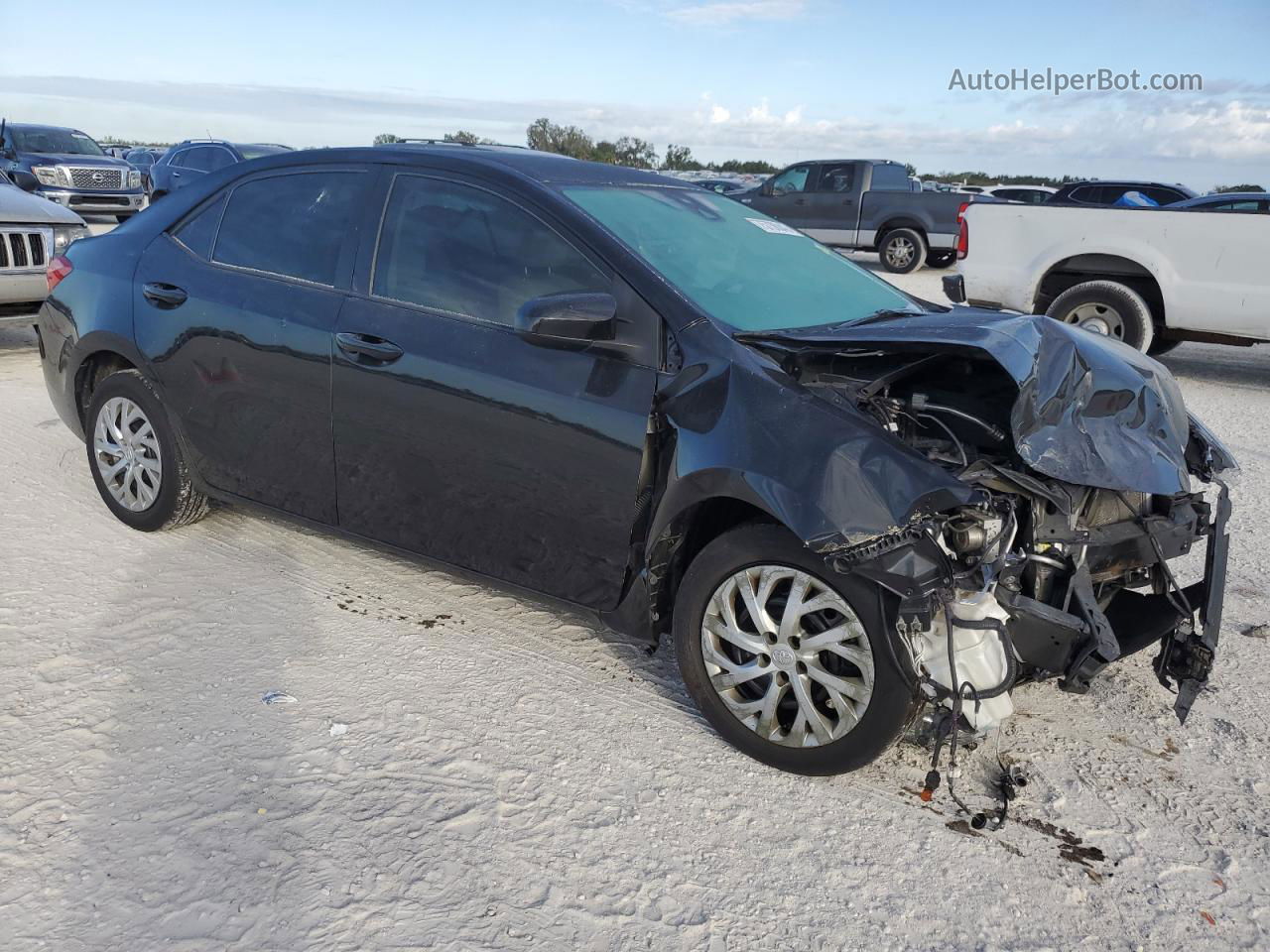 2019 Toyota Corolla L Black vin: 2T1BURHE7KC232931