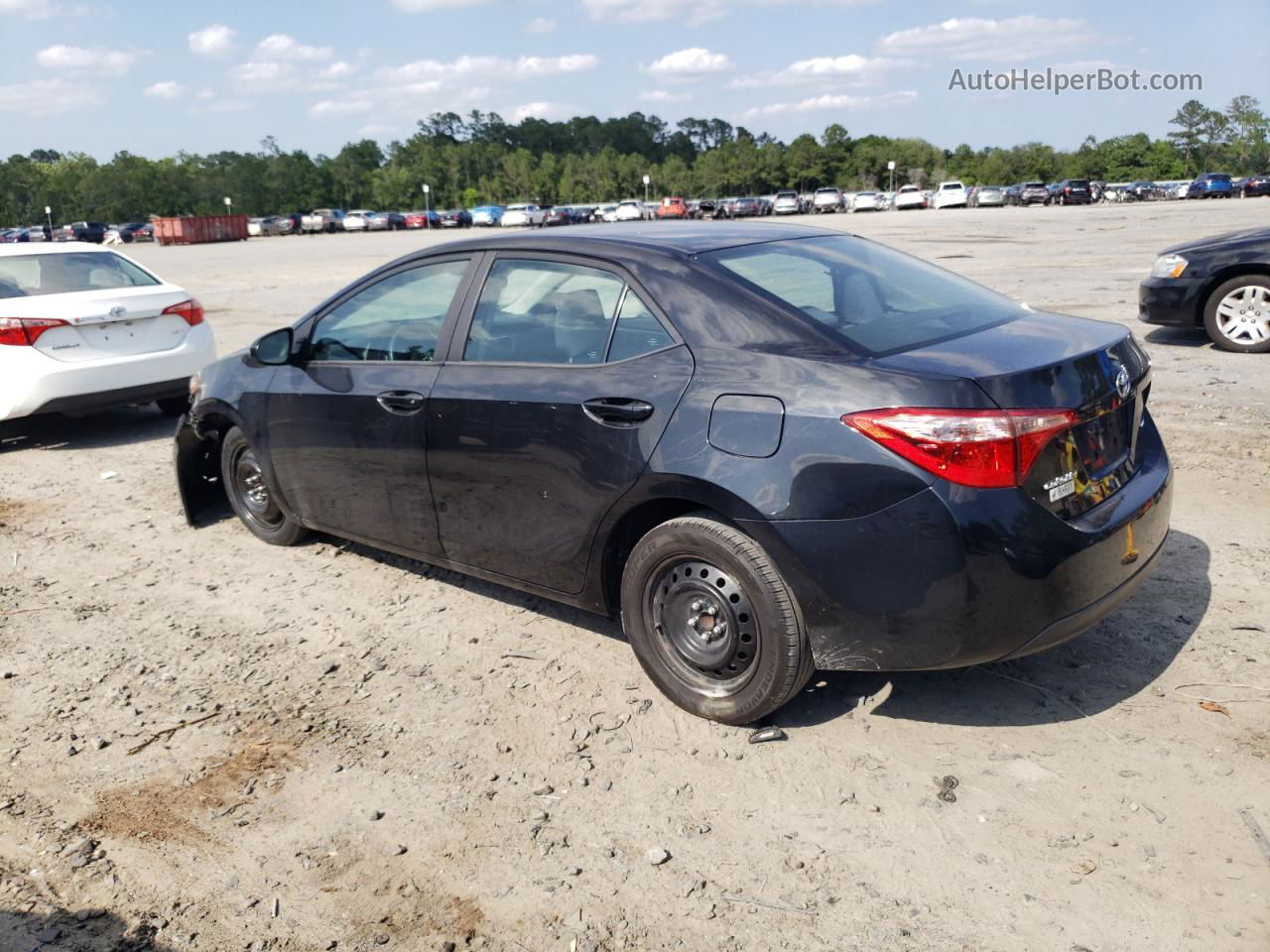 2019 Toyota Corolla L Black vin: 2T1BURHE7KC239278