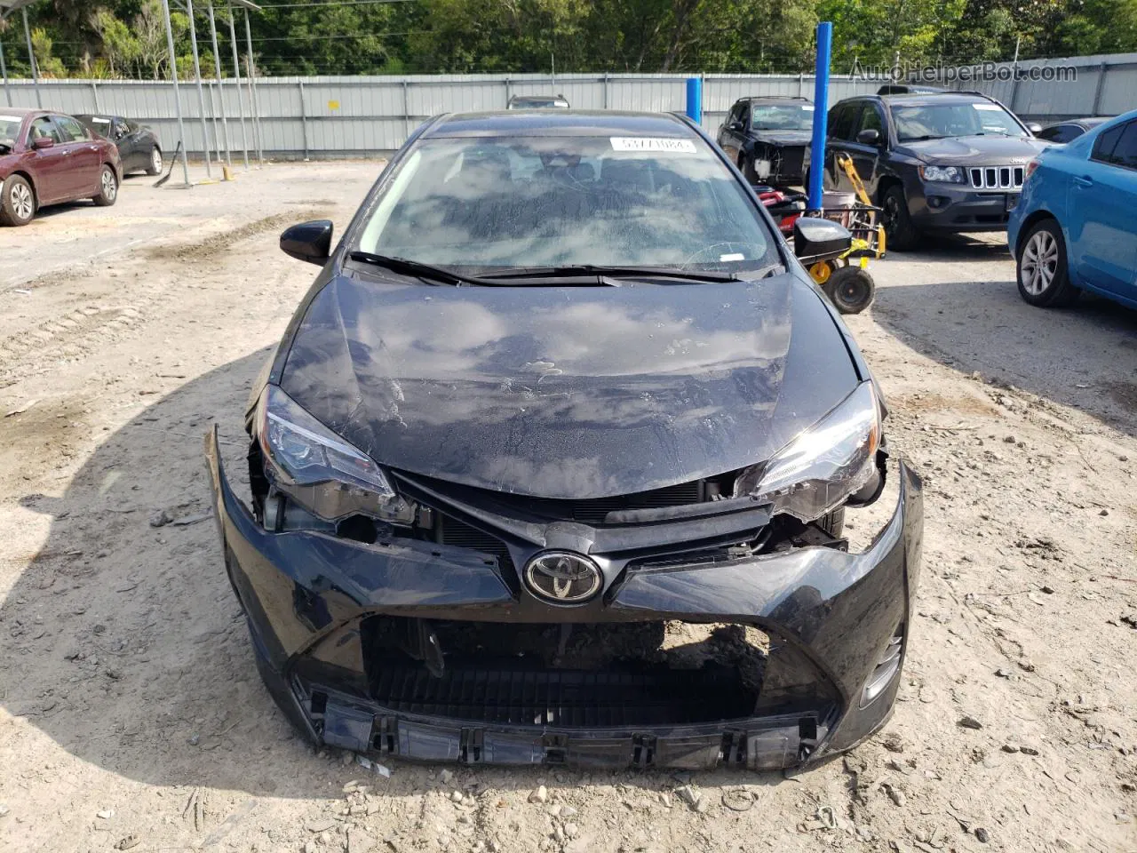 2019 Toyota Corolla L Черный vin: 2T1BURHE7KC239278