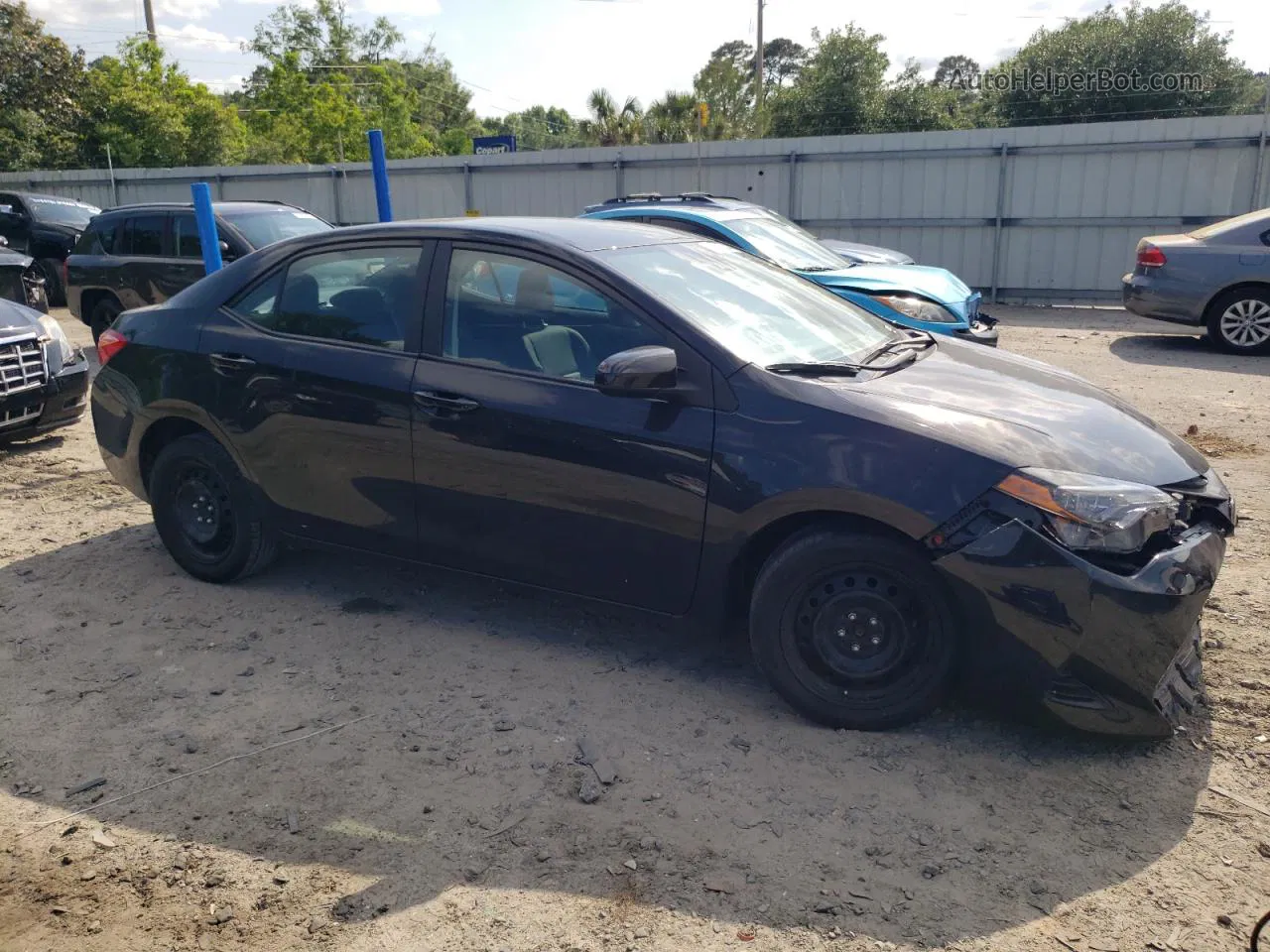 2019 Toyota Corolla L Black vin: 2T1BURHE7KC239278