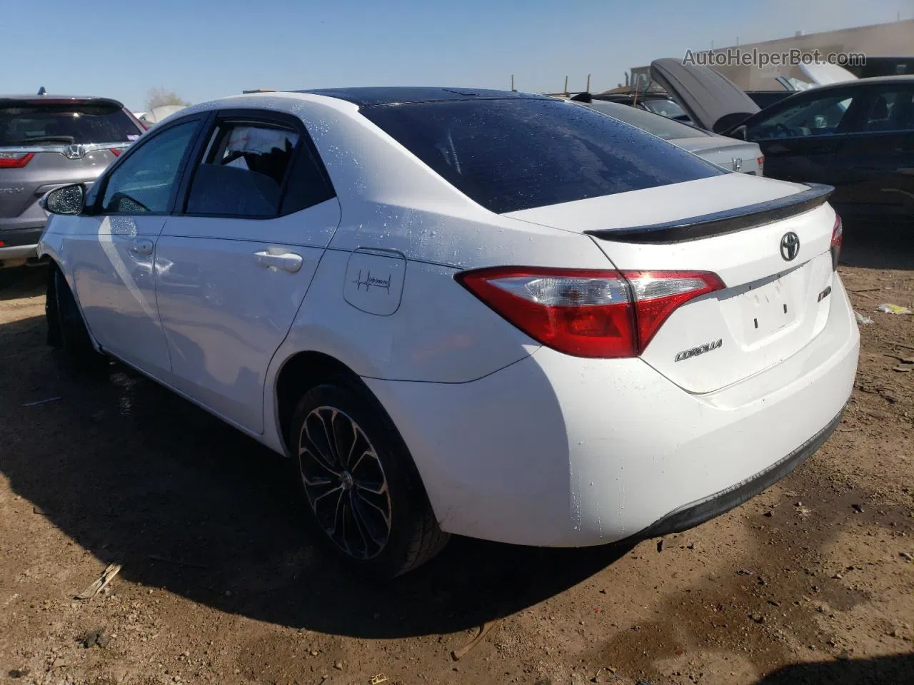 2014 Toyota Corolla L White vin: 2T1BURHE8EC047825