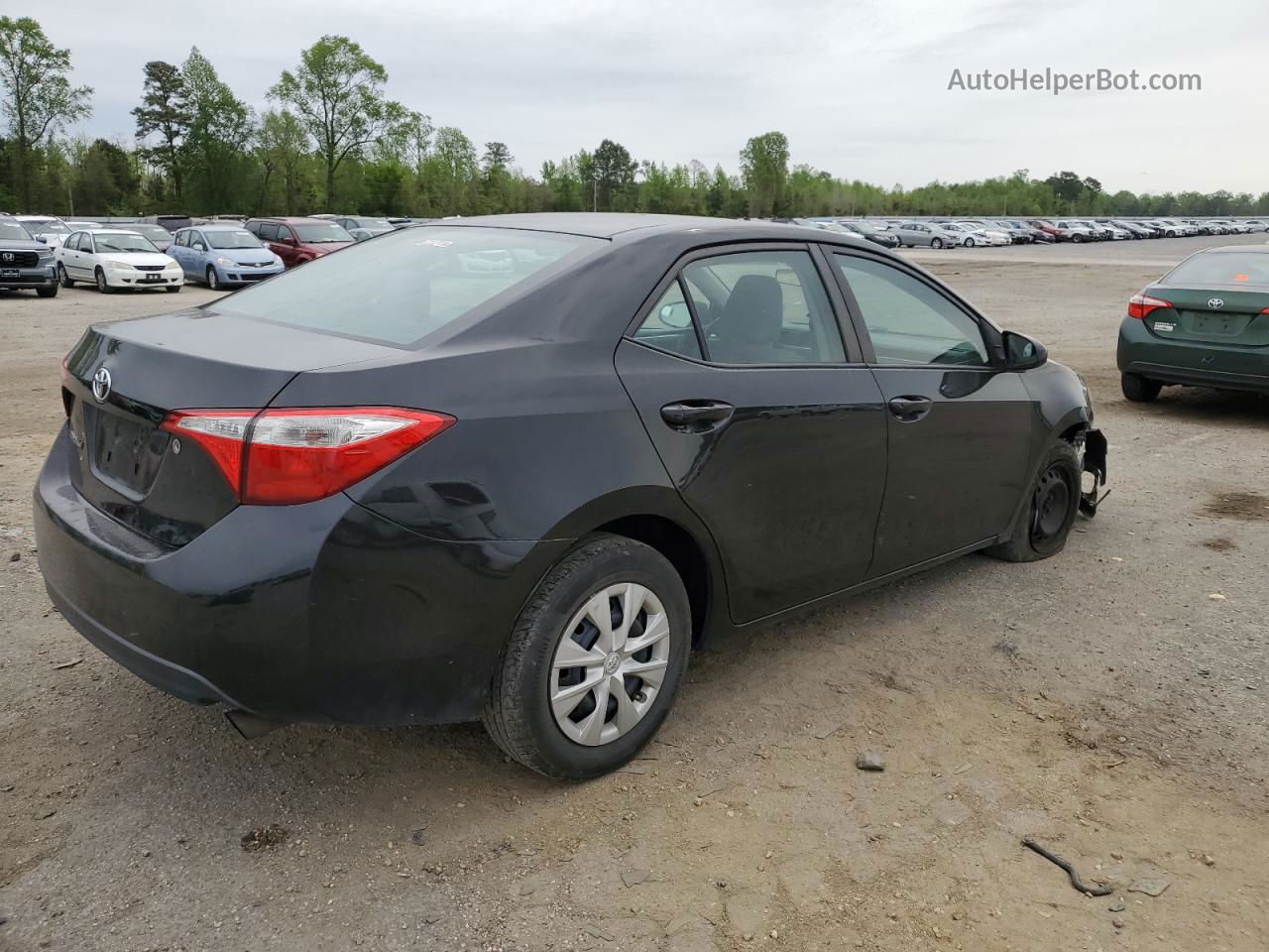 2014 Toyota Corolla L Черный vin: 2T1BURHE8EC074880