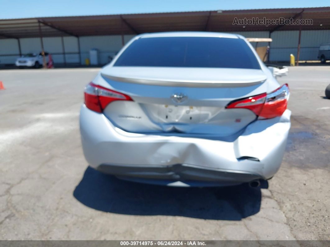 2014 Toyota Corolla S Plus Silver vin: 2T1BURHE8EC083837