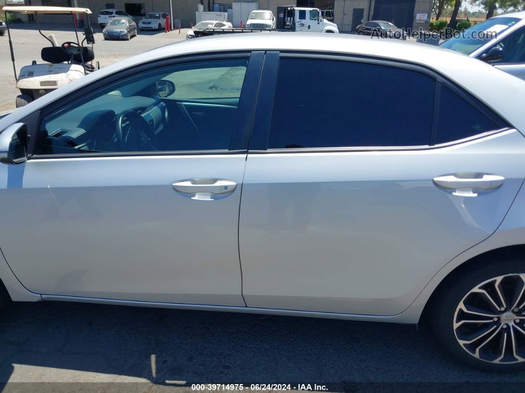 2014 Toyota Corolla S Plus Silver vin: 2T1BURHE8EC083837