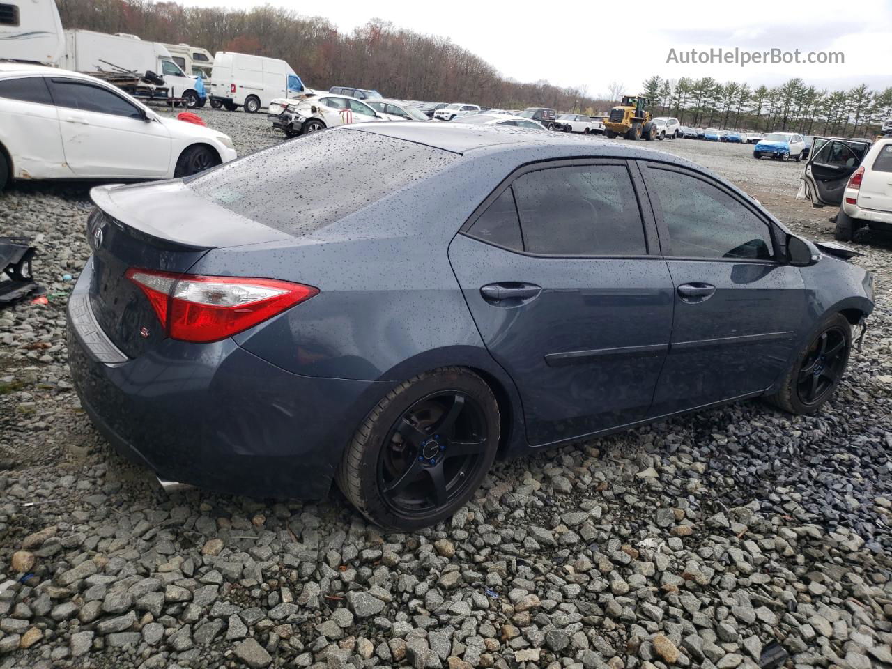 2014 Toyota Corolla L Blue vin: 2T1BURHE8EC087242