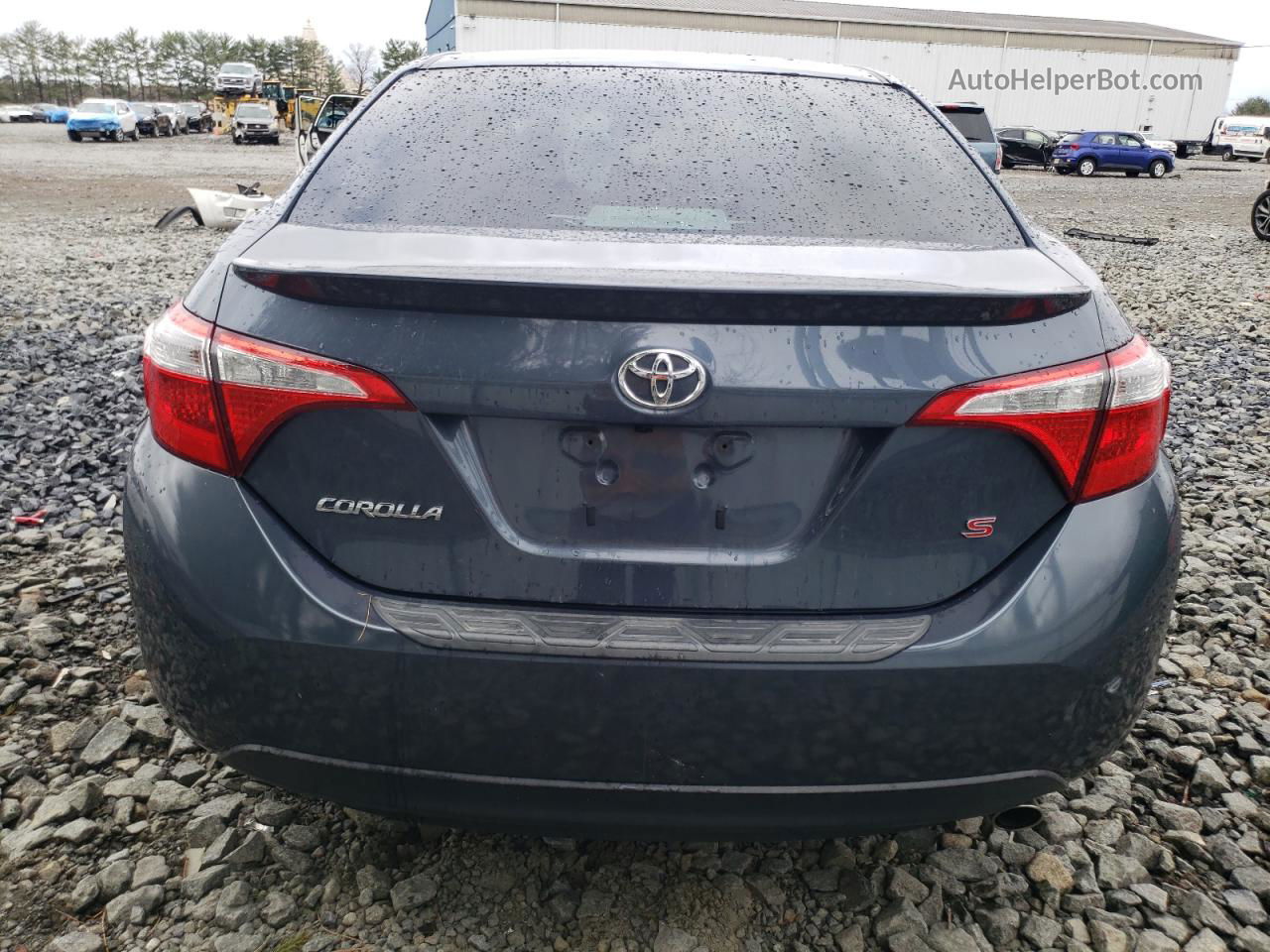 2014 Toyota Corolla L Blue vin: 2T1BURHE8EC087242