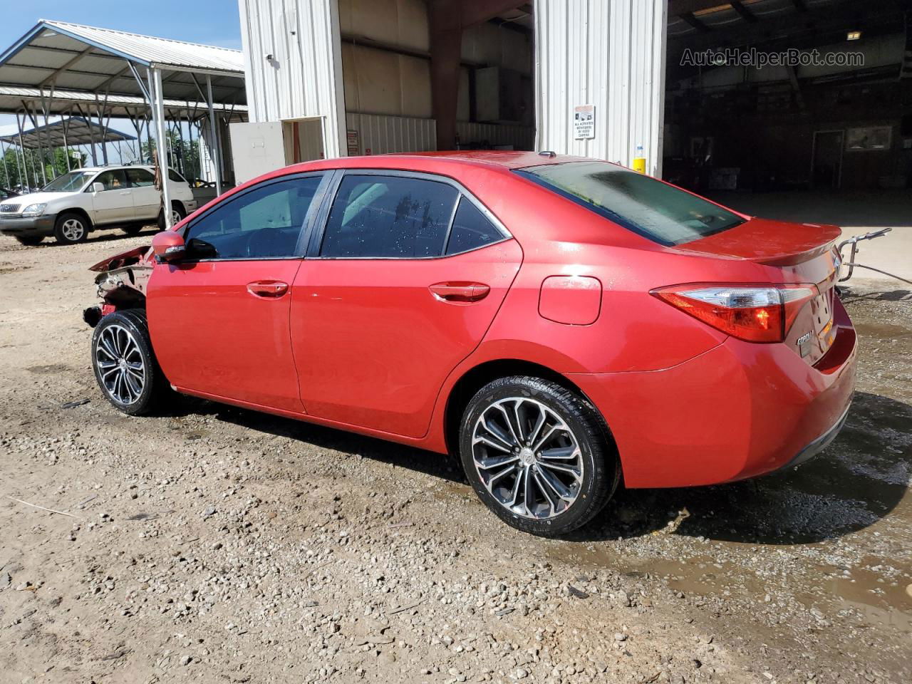 2014 Toyota Corolla L Red vin: 2T1BURHE8EC096359