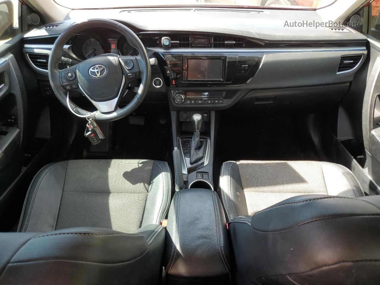 2014 Toyota Corolla L Красный vin: 2T1BURHE8EC096359