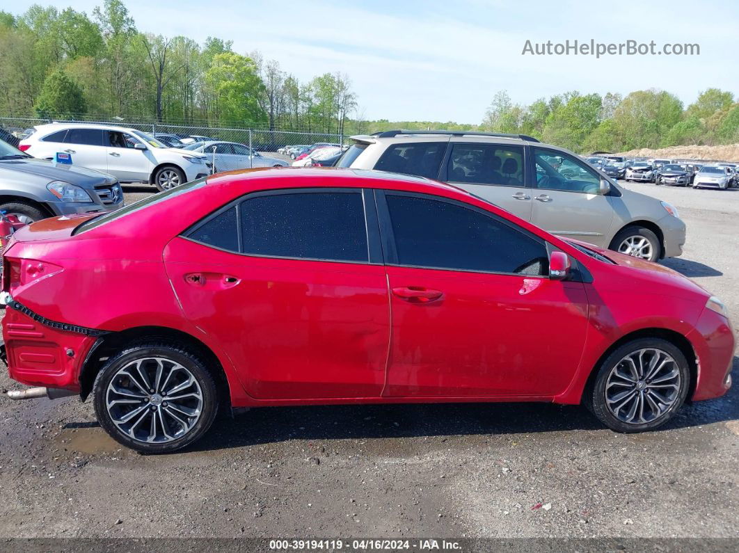 2014 Toyota Corolla S Plus Red vin: 2T1BURHE8EC099388