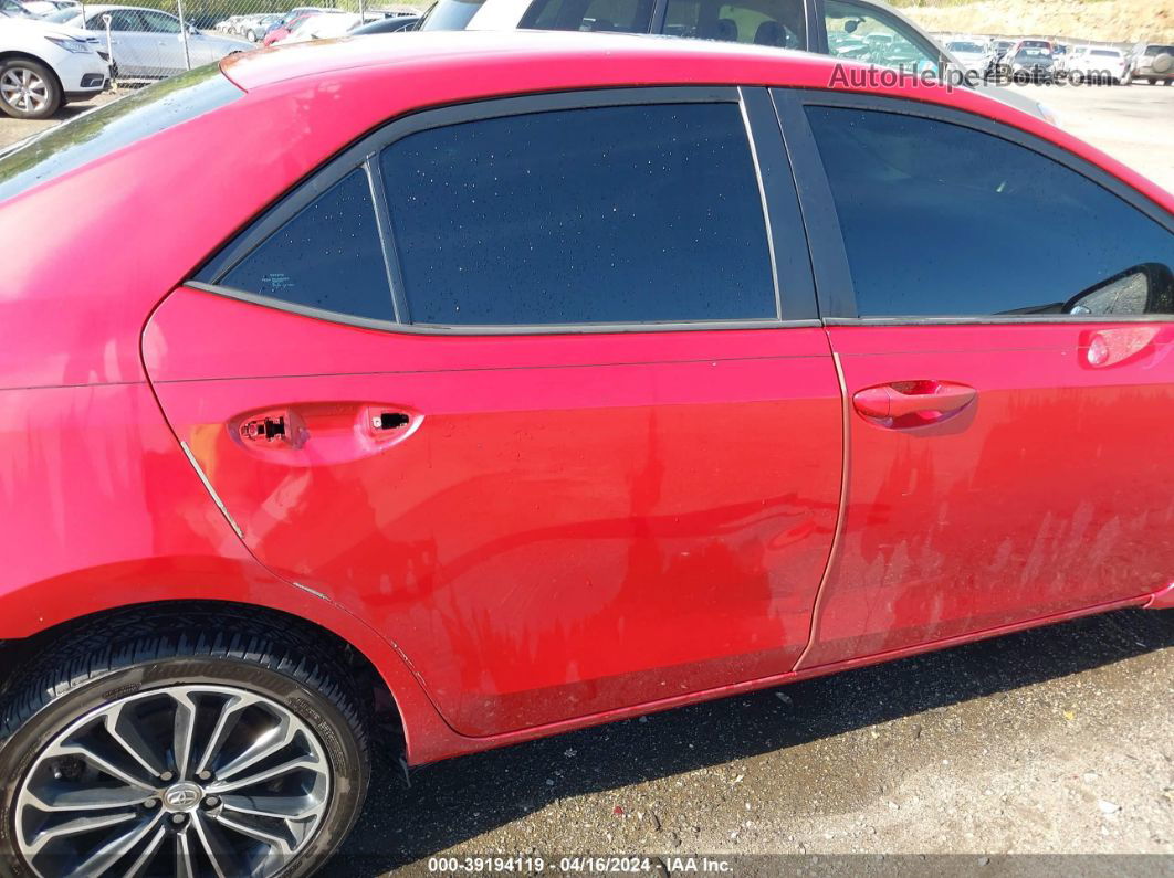 2014 Toyota Corolla S Plus Red vin: 2T1BURHE8EC099388